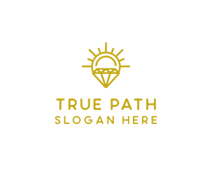 Luxury Sun Diamond logo design