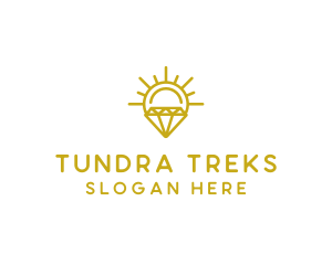 Luxury Sun Diamond logo design