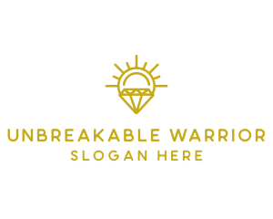 Luxury Sun Diamond logo design