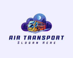 Bus Shuttle Transport logo design