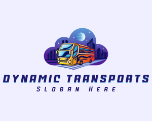 Bus Shuttle Transport logo design