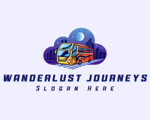 Bus Shuttle Transport logo design