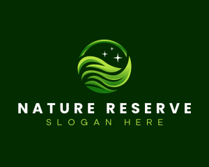 Natural Eco Leaves logo design