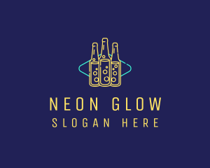 Neon Beer Bar Sign logo