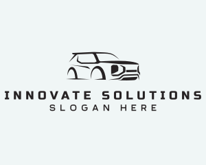 SUV Vehicle Driving Logo