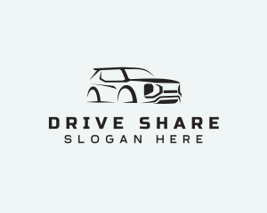 SUV Vehicle Driving logo