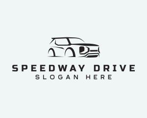 SUV Vehicle Driving logo