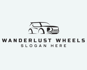 SUV Vehicle Driving logo