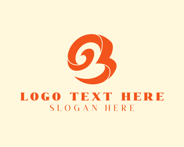 Swirl logo example 3