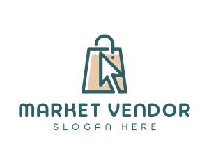 Market Shopping Bag logo design