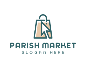 Market Shopping Bag logo design