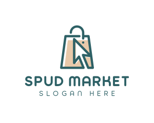 Market Shopping Bag logo design