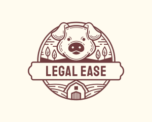 Livestock Pig Farm Logo