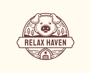 Livestock Pig Farm Logo