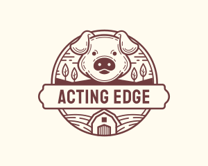 Livestock Pig Farm logo design