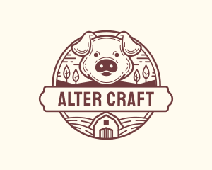 Livestock Pig Farm logo design