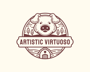 Livestock Pig Farm logo design