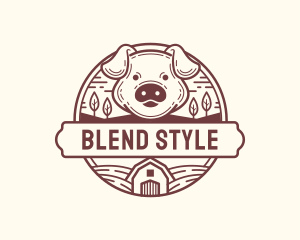 Livestock Pig Farm logo design