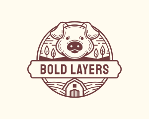 Livestock Pig Farm logo design