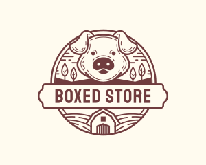 Livestock Pig Farm logo design