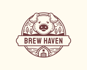 Livestock Pig Farm logo design