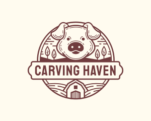 Livestock Pig Farm logo design