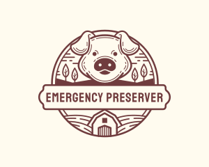 Livestock Pig Farm logo design