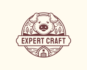 Livestock Pig Farm logo design