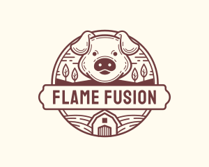 Livestock Pig Farm logo design