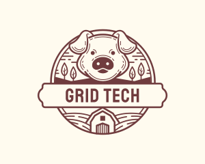 Livestock Pig Farm logo design