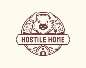 Livestock Pig Farm logo design