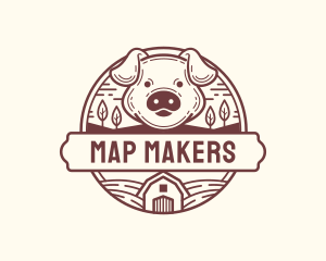 Livestock Pig Farm logo design