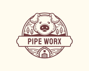 Livestock Pig Farm logo design