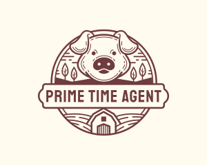 Livestock Pig Farm logo design