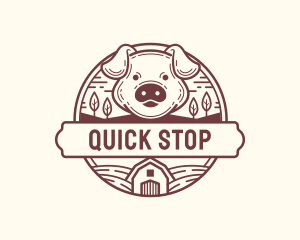 Livestock Pig Farm logo design