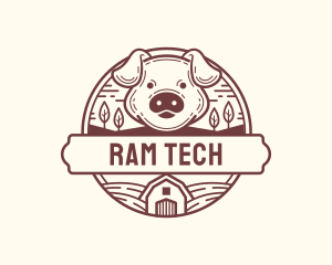 Livestock Pig Farm logo design