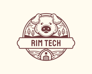 Livestock Pig Farm logo design