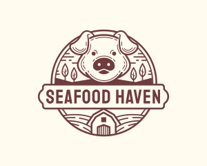 Livestock Pig Farm logo design