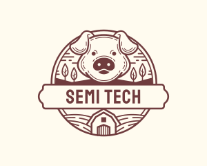 Livestock Pig Farm logo design