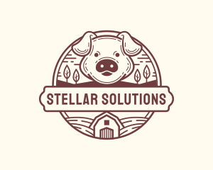 Livestock Pig Farm logo design