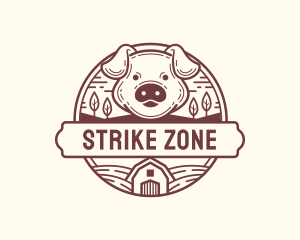 Livestock Pig Farm logo design