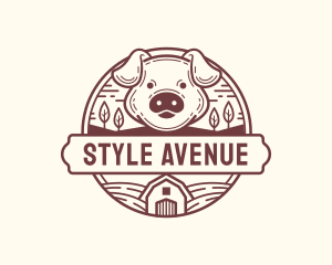 Livestock Pig Farm logo design