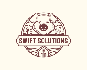 Livestock Pig Farm logo design