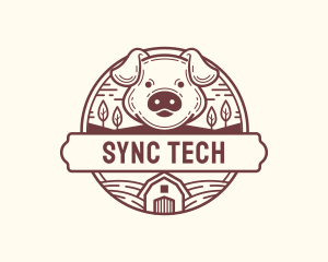 Livestock Pig Farm logo design