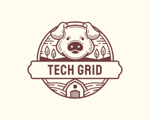 Livestock Pig Farm logo design