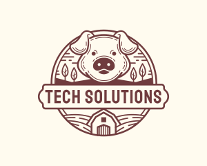 Livestock Pig Farm logo design