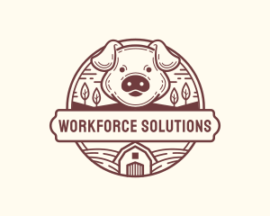 Livestock Pig Farm logo design