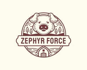 Livestock Pig Farm logo design