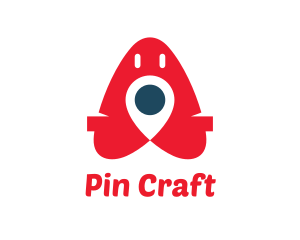 Red Location Pin logo