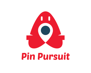 Red Location Pin logo